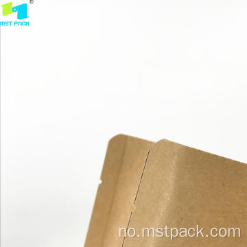 Kraft Paper Coffee Packaging Bag med ventil